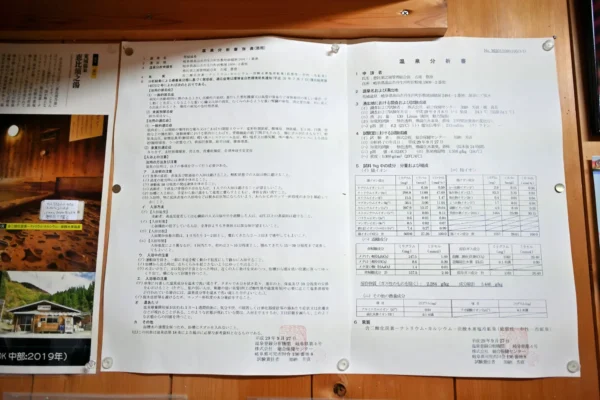 温泉分析書