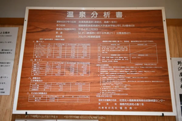 温泉分析書