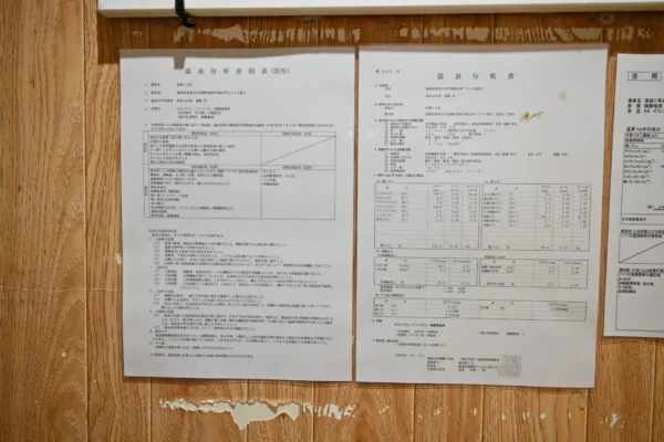 温泉分析書