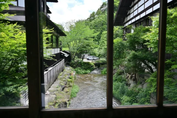渡り廊下からの景色