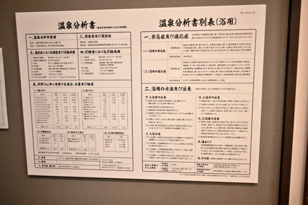 温泉分析書