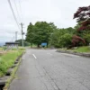 百花の里 城山温泉 道路の入口