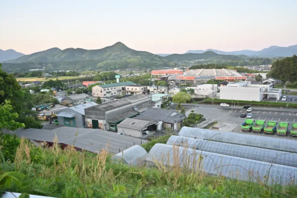 川辺町の町並み