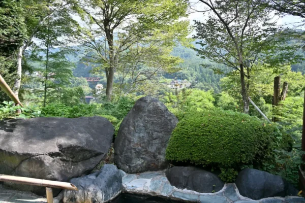 露天風呂、景色