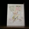 注意書き、お風呂の温度は42℃です。