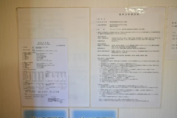 温泉分析書