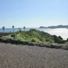 枕崎なぎさ温泉の露天風呂から見える東シナ海