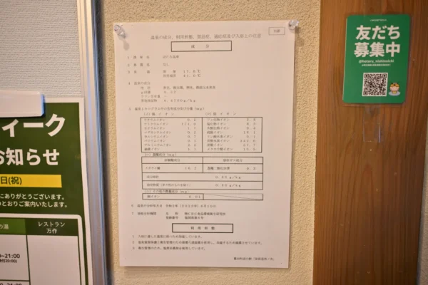 温泉分析書