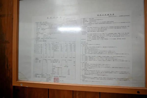 温泉分析書