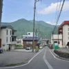 駐車場、越後湯沢の風景