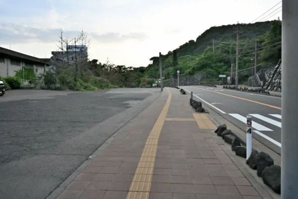 道路と駐車場