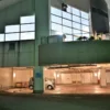さくらじま白浜温泉センター外観、下の駐車場