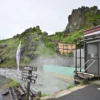 須川高原温泉 温泉の川