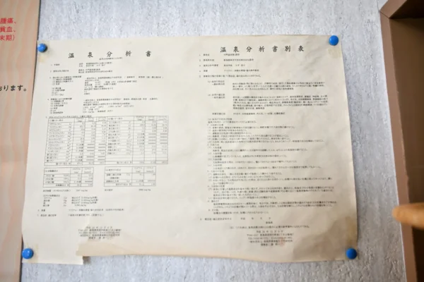 温泉分析書