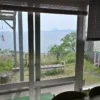 休憩所から鹿児島湾と開聞岳