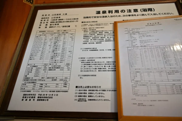 温泉分析書