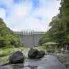 湯原温泉 砂湯 長寿の湯、湯原ダム
