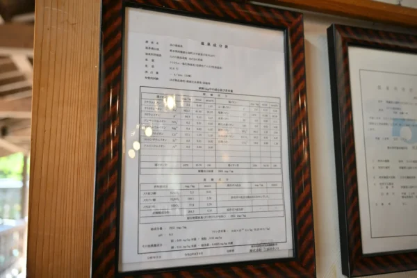 温泉分析書