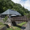 豊科温泉 湯多里 山の神、川、橋